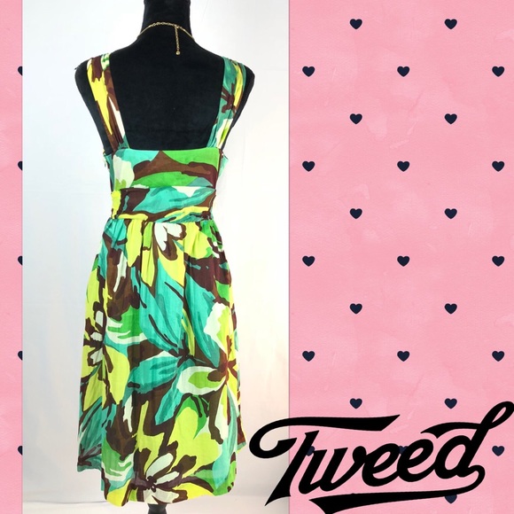 Tweeds Floral Midi Faux Wrap Dress Ring Detail - Picture 3 of 6